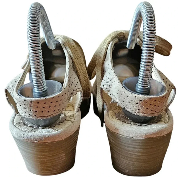 Fly London Leather Lace up Perforated Wedge Sandal Sizs 37. - Picture 11 of 13